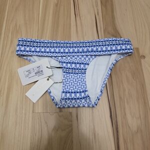 Heidi Klein Light Blue Patterned Bikini Bottom